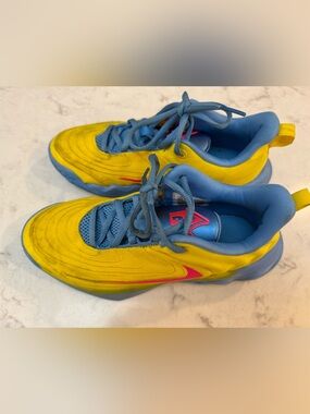 Nike Giannis Kids' Yellow & Blue Athletic Sneakers